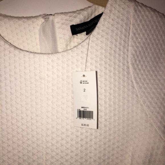 NWT Banana Republic White Dress, Size 2 - Picture 4 of 5